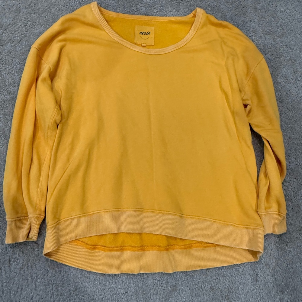 Aerie Mustard Long Sleeve Shirt